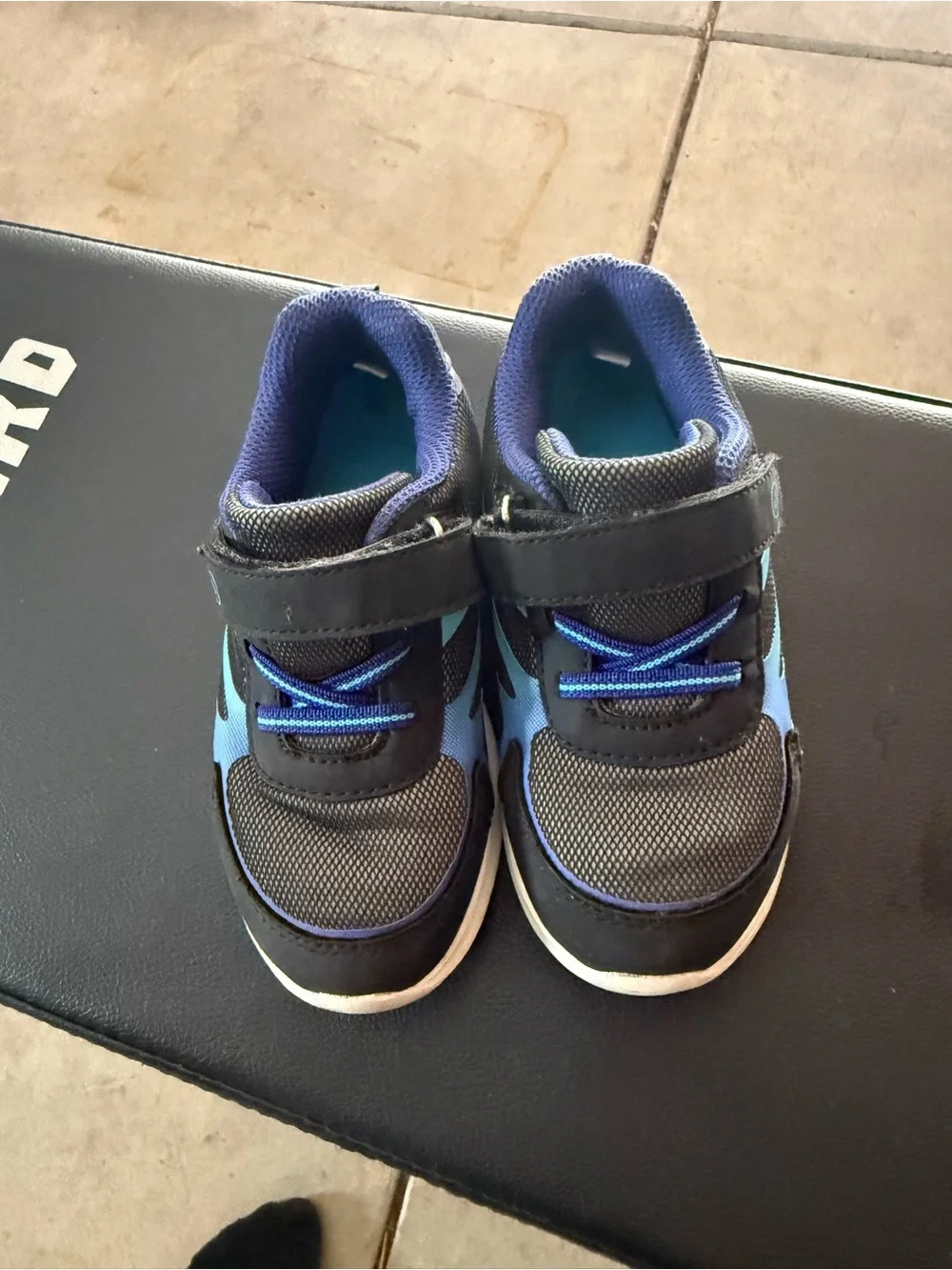 Stride Rite Gray & Blue Kids Athletic Sneakers